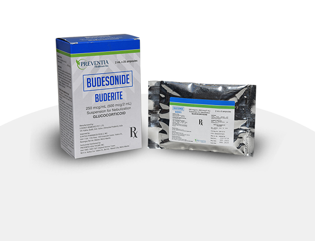 250 mcg/ml (00 mcg/2 ml) Suspension for Nebulization Glucocorticoid