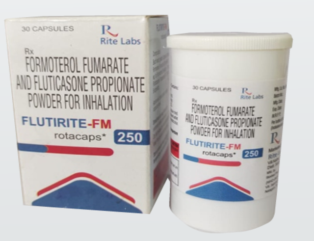 Flutirite-FM - Fluticasone Propionate 250mcg + Formoterol Fumarate 6mcg